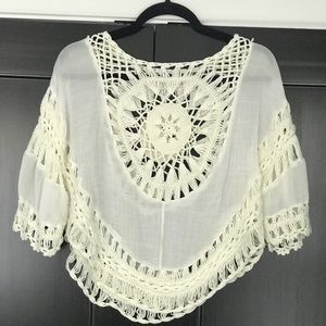 Ivory Beach Cover Up Shirt